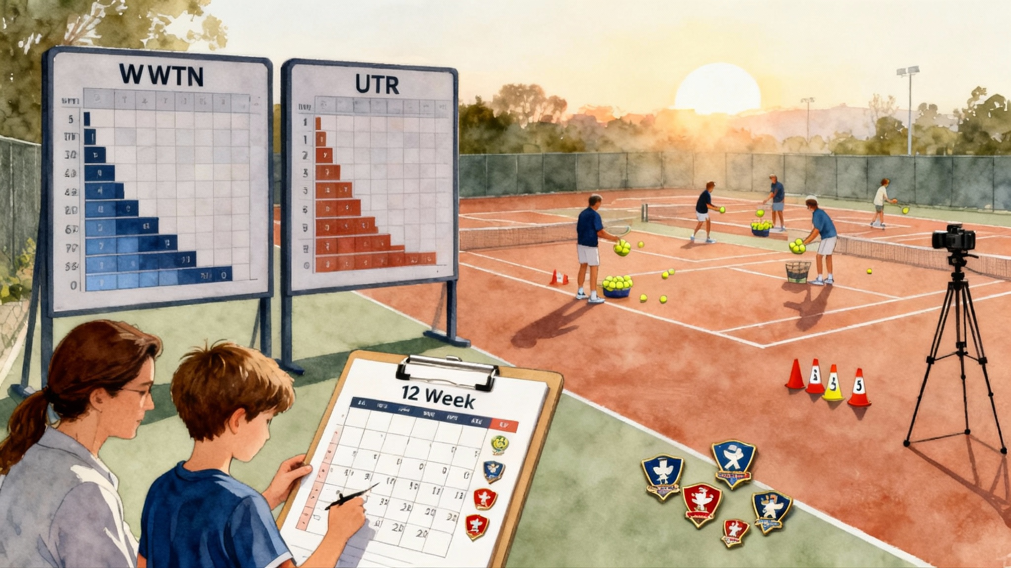 WTN vs UTR 2025: Build a Junior Plan for College Tennis
