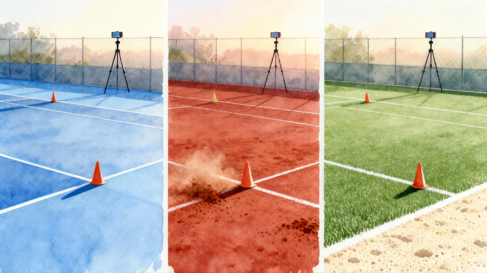 Multi-Surface Tennis Footwork: Hard, Clay, and Synthetic Grass