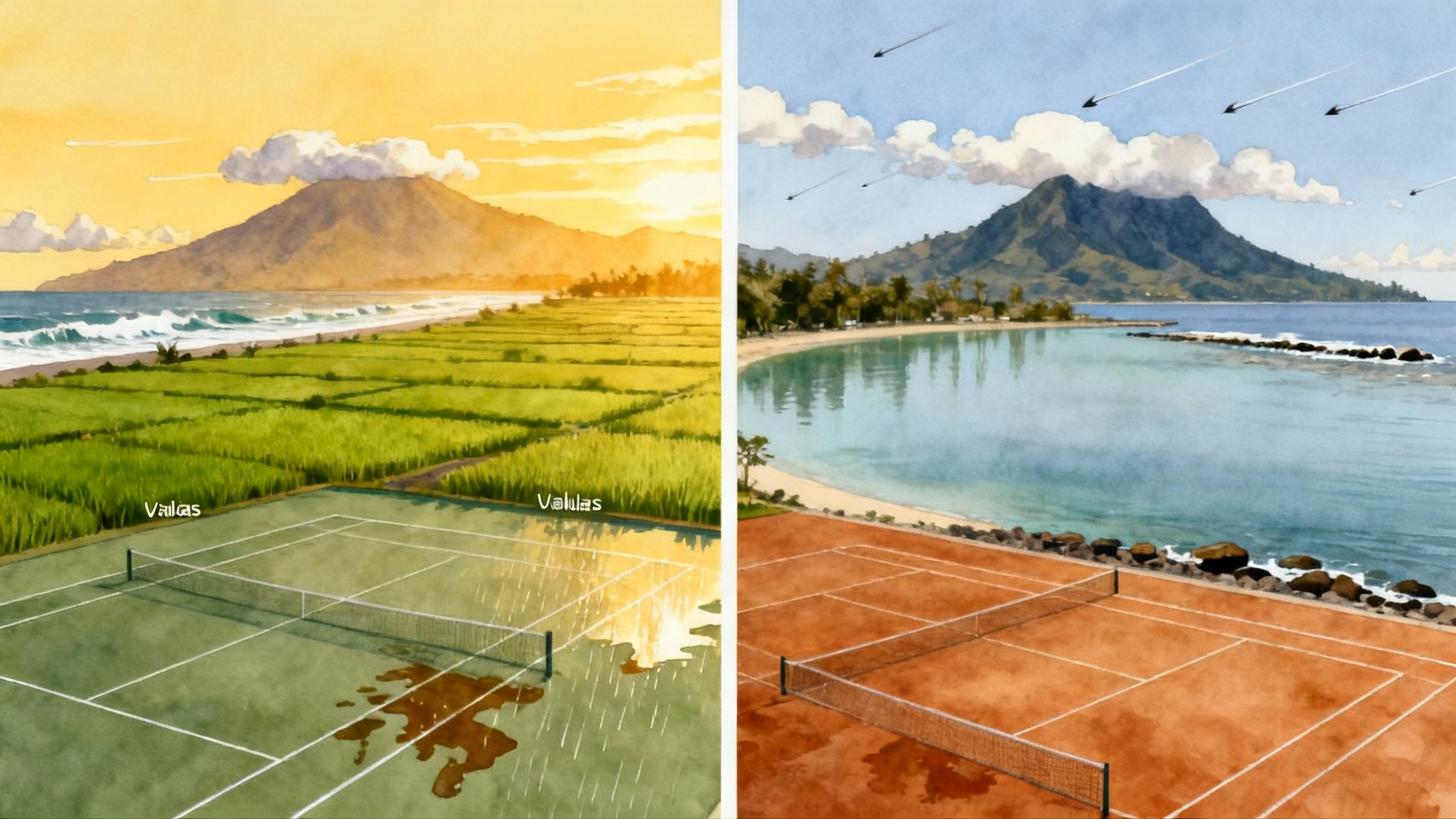 Bali Monsoon-Smart Tennis 2025–26: Umalas vs Sanur Guide
