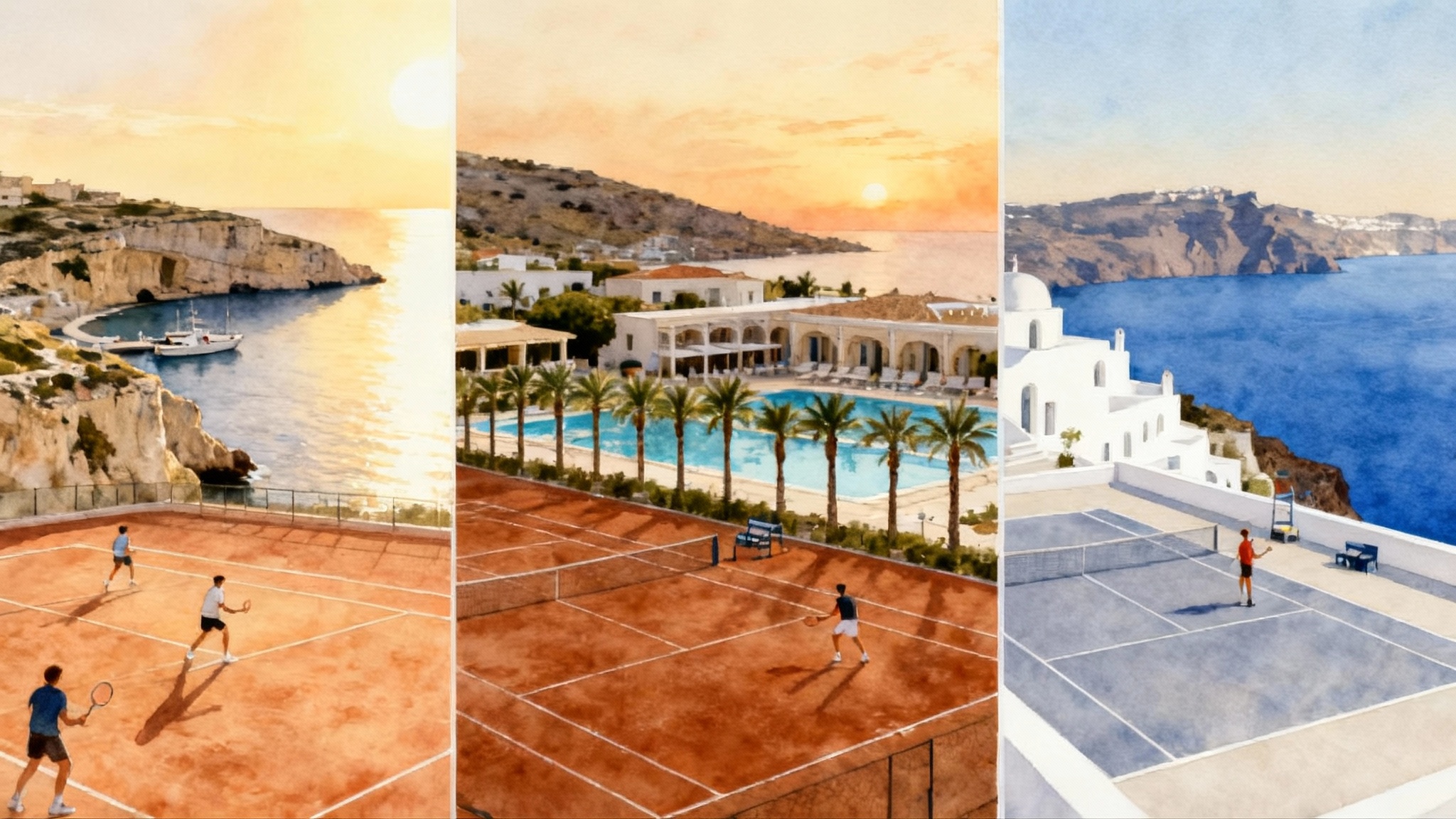 Malta, Crete or Santorini? Tennis Academies 2025–2026
