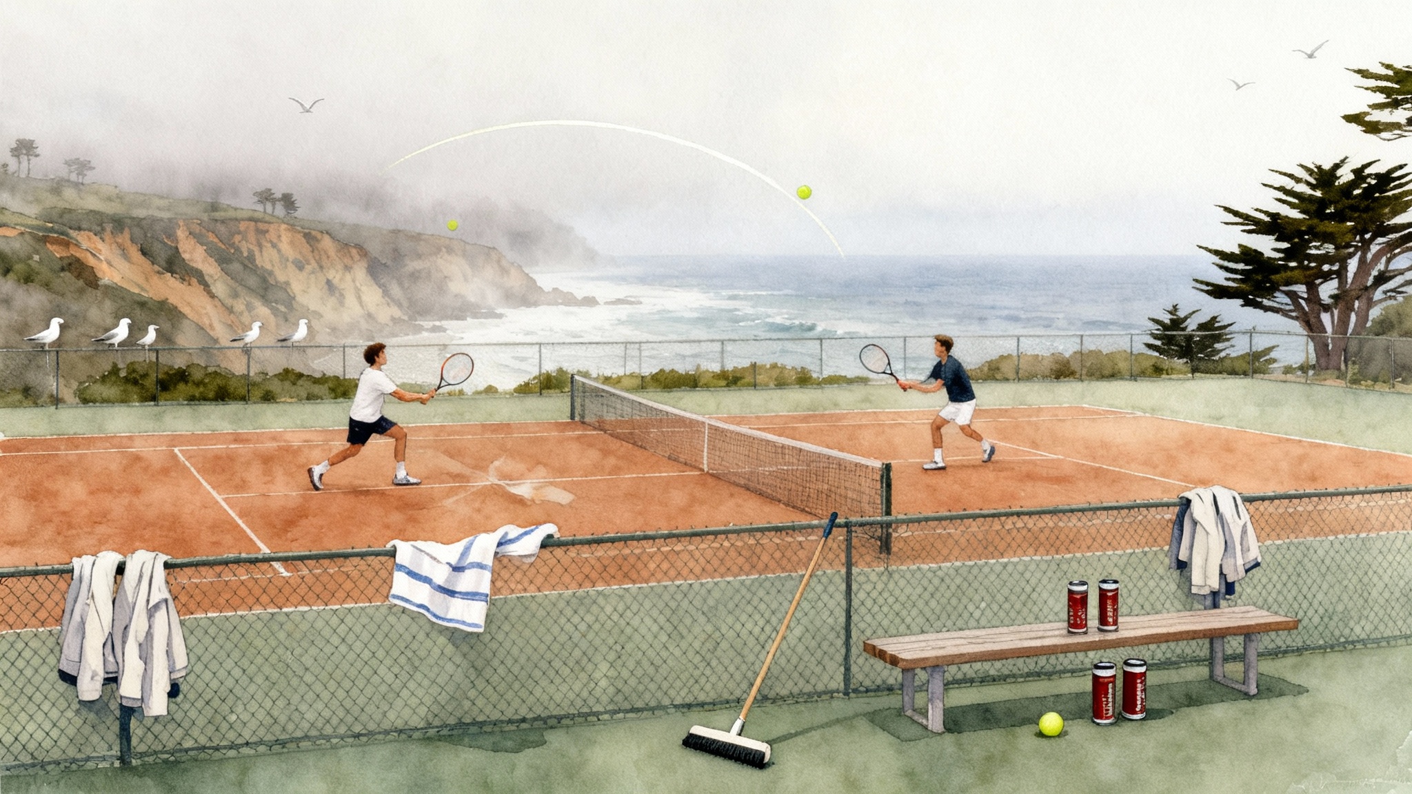 Marine-Layer Tennis in Santa Cruz–Monterey: A 2025–26 Guide
