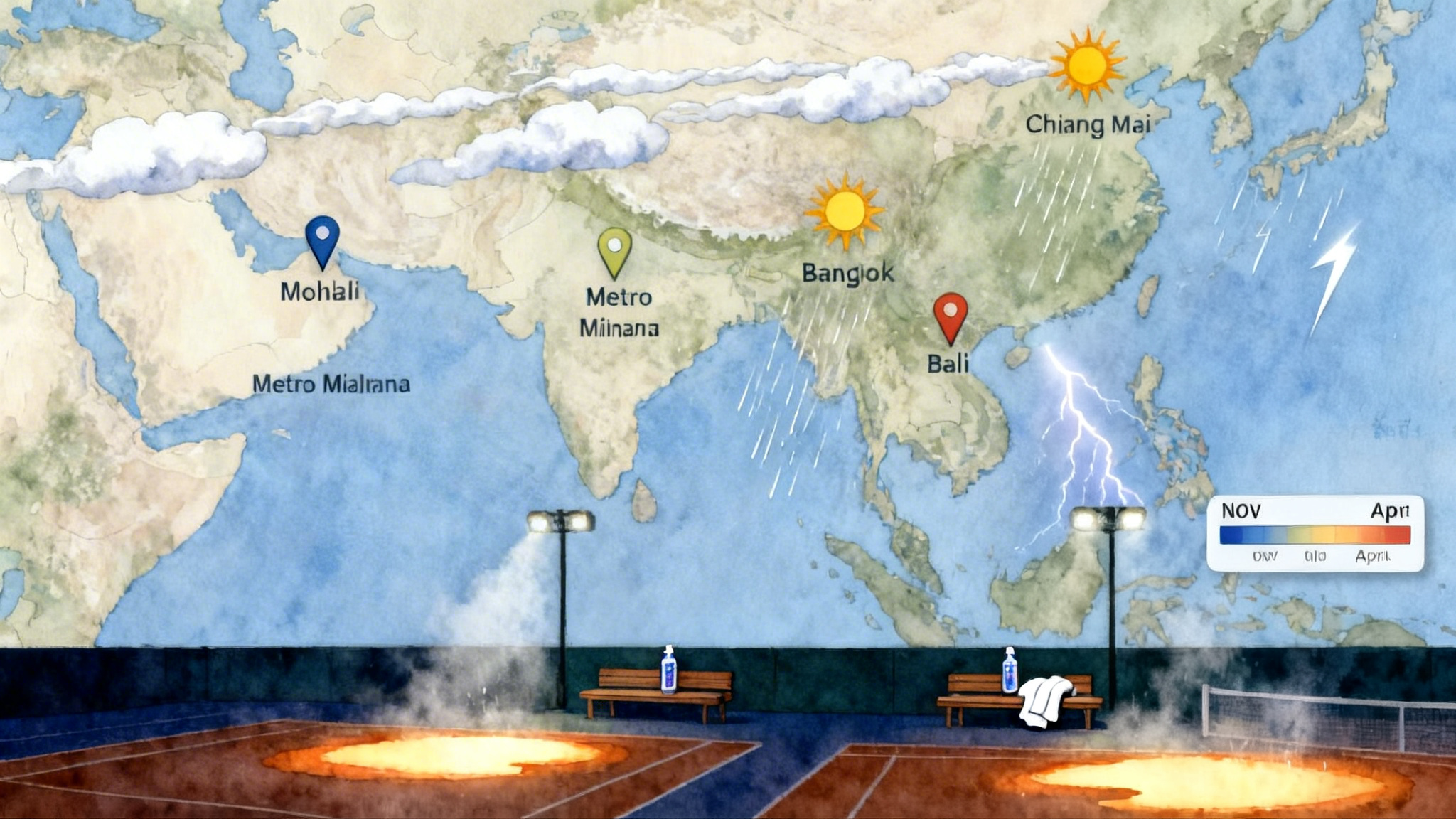 Monsoon-Smart Tennis: India Thailand Manila Bali Guide